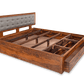 Solid Wood Estonia Bed Grey