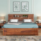Sheesham Wood Hydraulic Bed With Storage