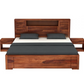 Sheesham Wood Hydraulic Bed With Storage