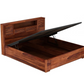 Sheesham Wood Hydraulic Bed With Storage